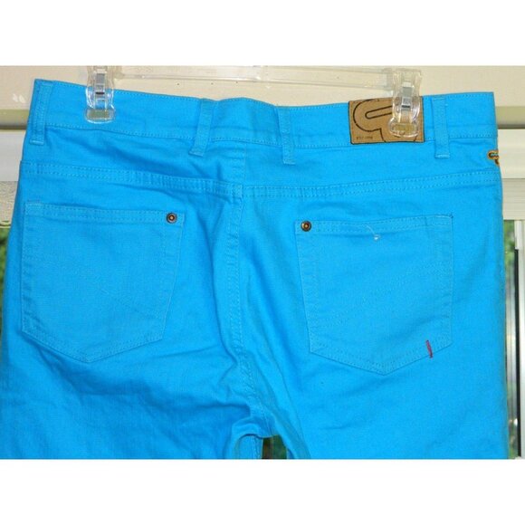 Skateboarding Titus Skinny Fit Up Turquoise Blue Jeans Size 34x33 - Picture 3 of 8